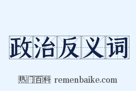 政治反义词是什么意思的图片